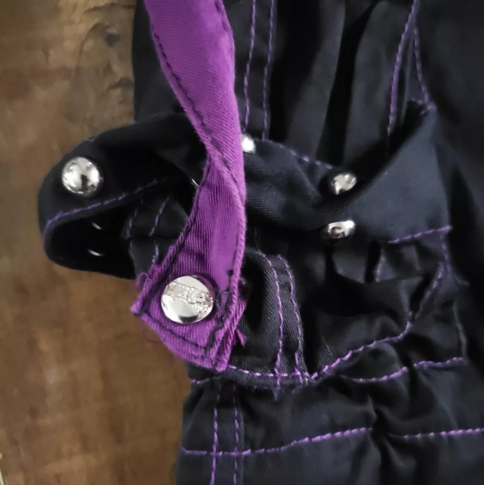 Tripp NYC Pants Size M, Black & Purple Skull & Dagger - Punk Goth Grunge Y2K - Picture 5 of 9